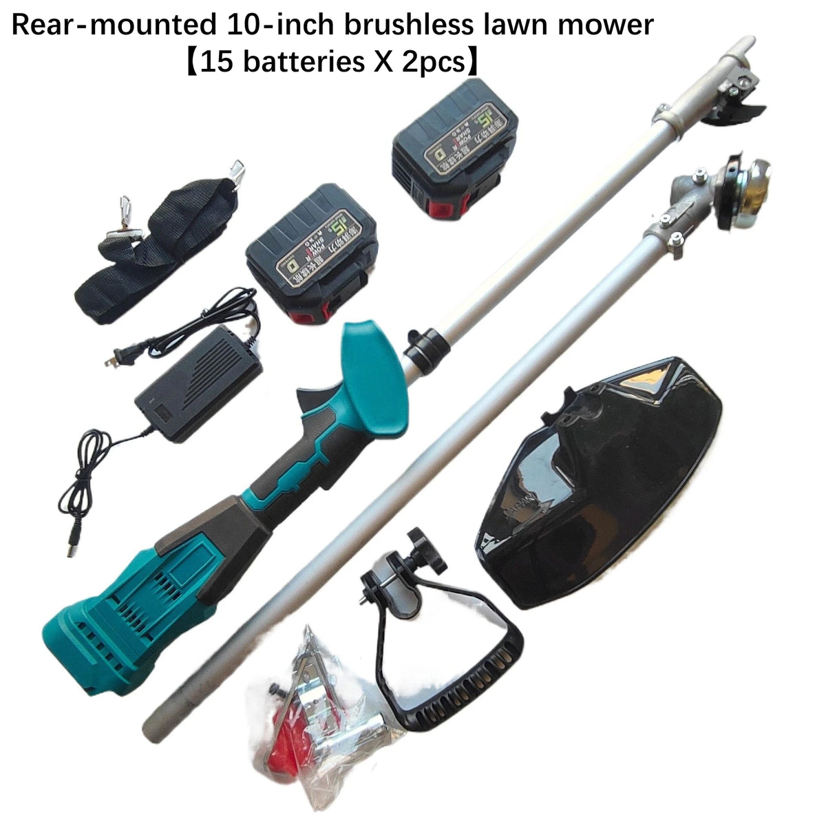 High-Power 9-Inch Brushless Electric Lawn Mower Garden Yard