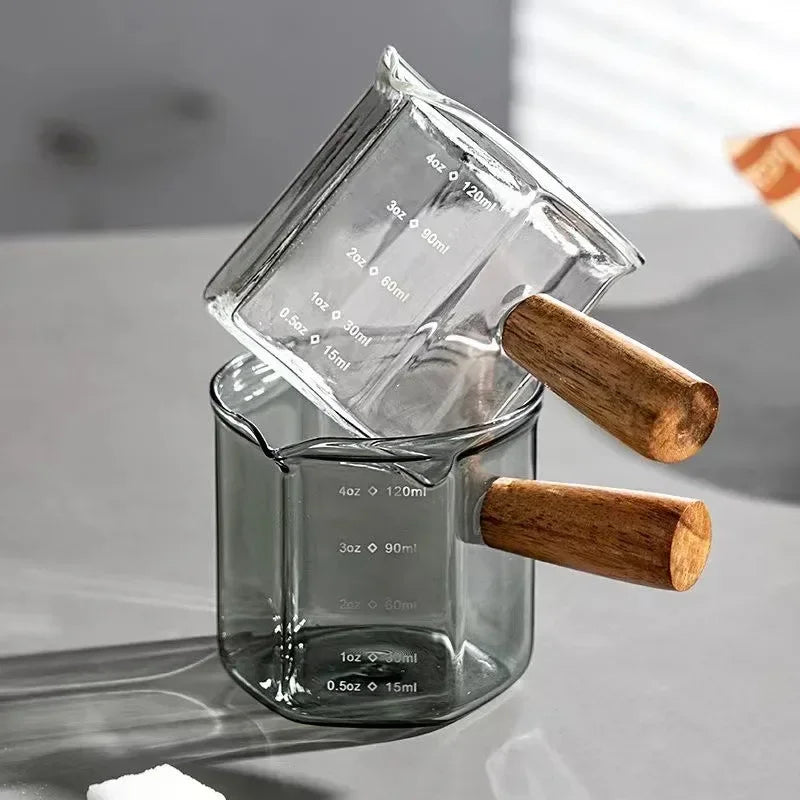 120ml Espresso Extraction Cups Glass Coffee Cup Scale