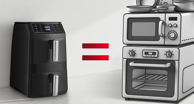 Topstrong 11l Dual Basket Air Fryer 2500w Presets