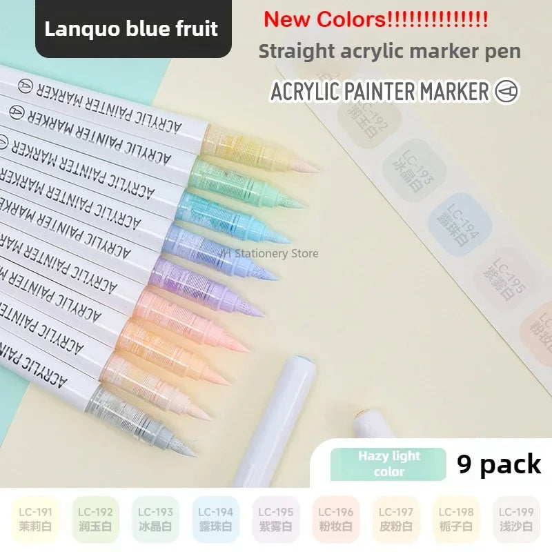 Languo 240/9 Colors Direct Liquid Acrylic Paint Pens