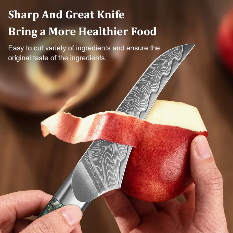 1-7 Chef Knife Super Sharp Japanese Damascus Steel