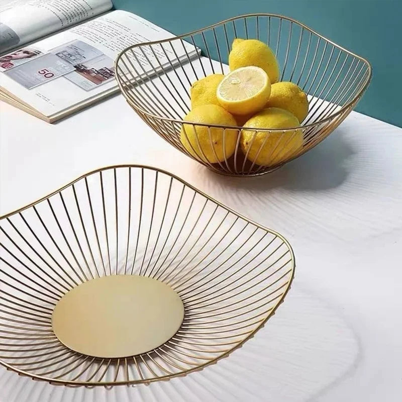 Multi Size Metal Fruit Basket Iron Snack Bread