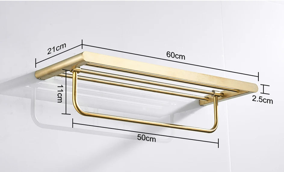 Vgx Gold Bathroom Towel Holder Stainless Steel Towel