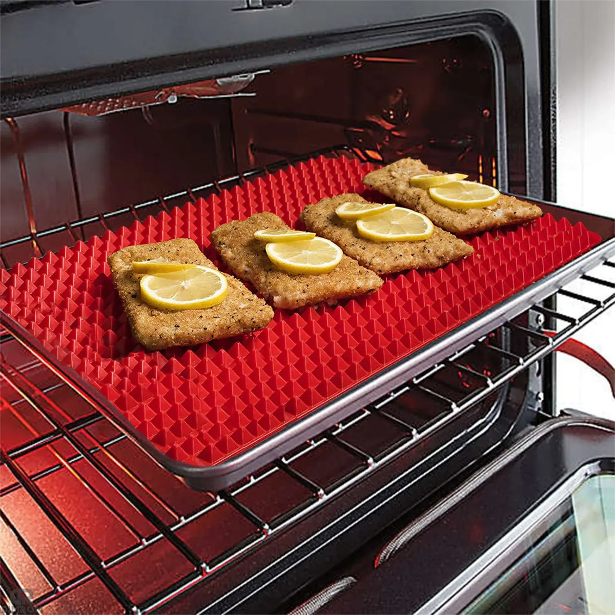 Non-Stick Silicone Pyramid Cooking Mat Baking Mat Grid