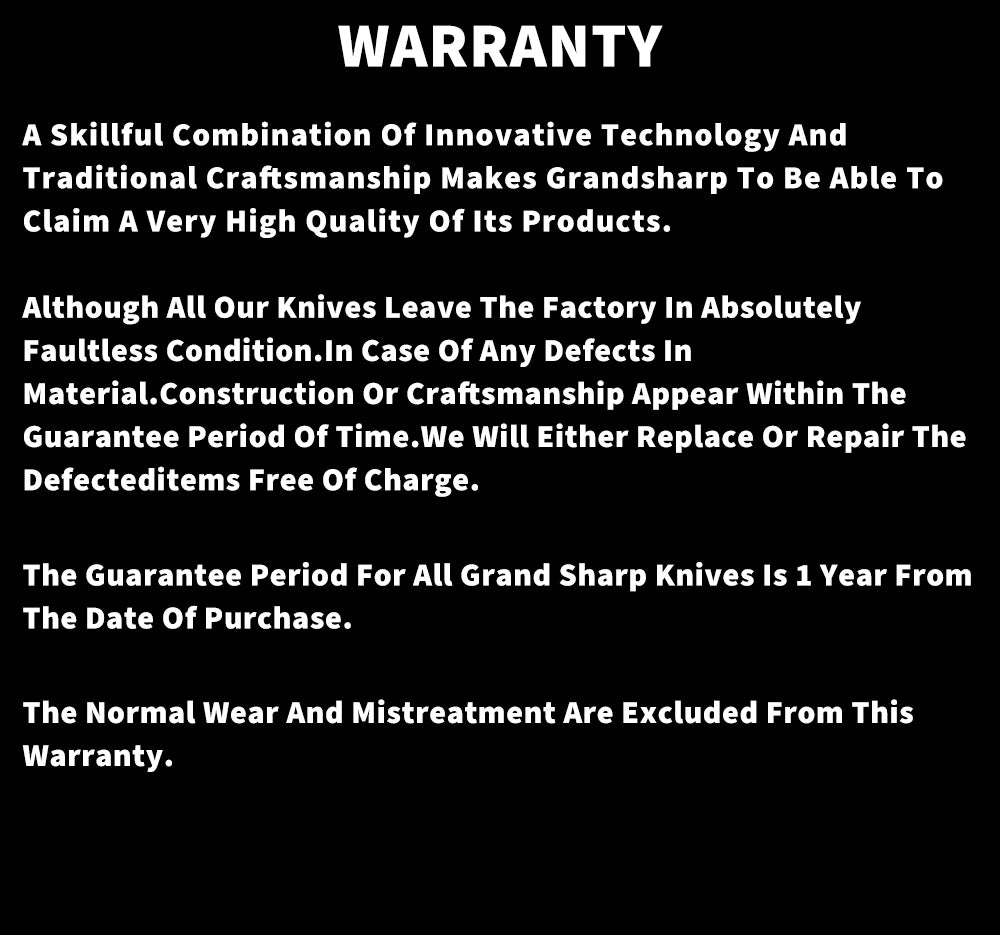 Grandsharp Knives Germany 4116 High Carbon Stainless Steel