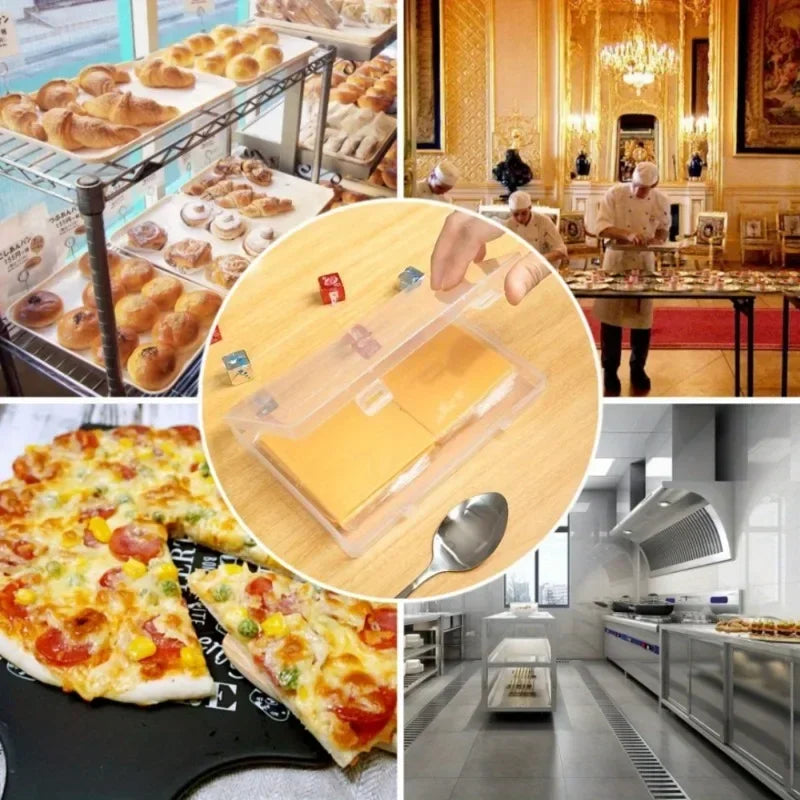 Reusable Cheese Storage Container Transparent Food Seal Box