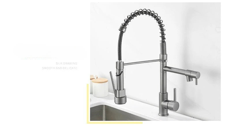 Gold Stainless Steel Faucet Cold Water Mixers Hole