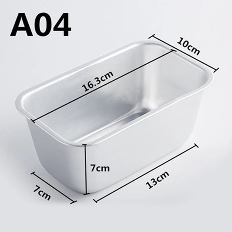Ays 1pc Rectangular Mold Aluminum Alloy Lunch Meat