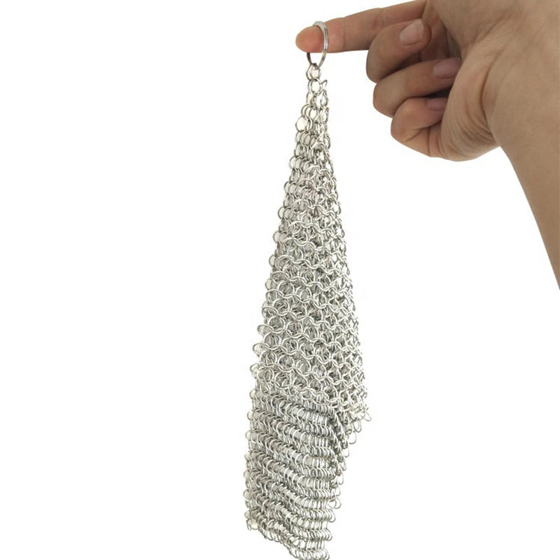 Cleaning Ring Stainless Steel Cleaner Chainmail Scrubber Reusable