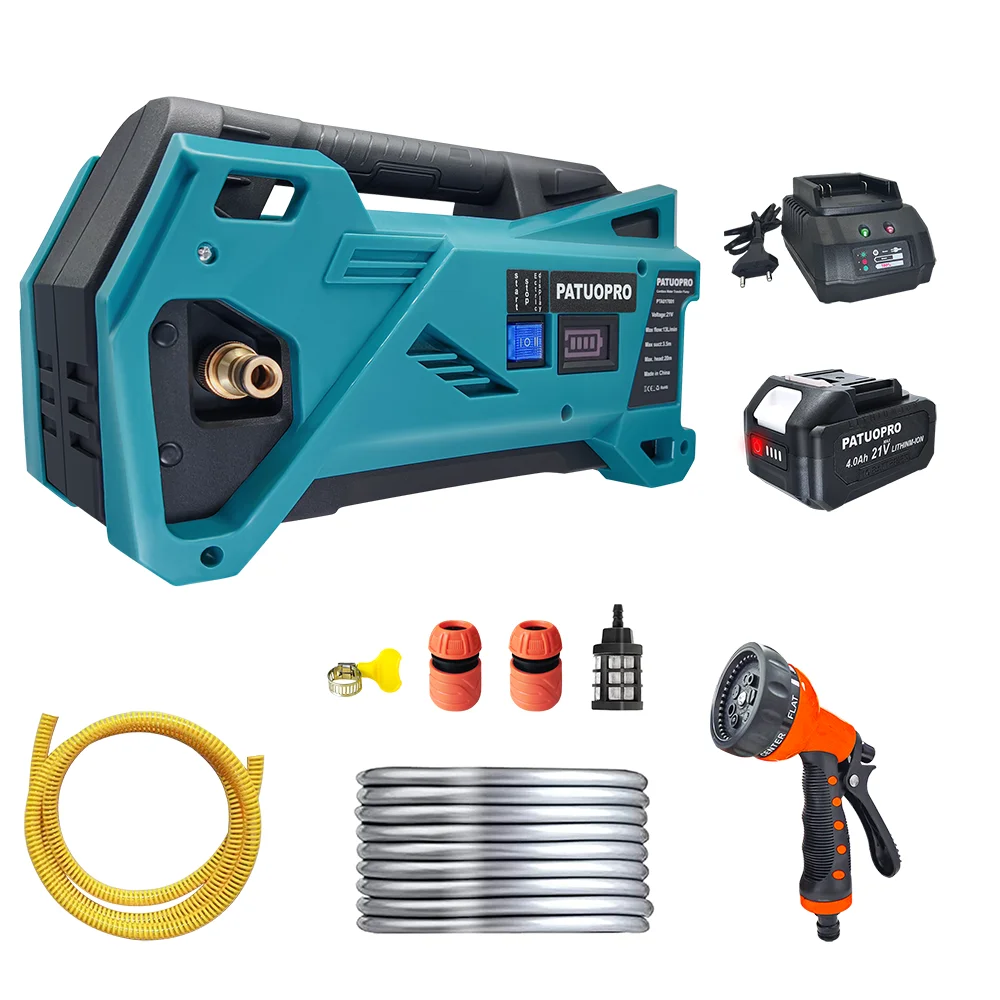 Patuopro Cordless Water Pump Electric Watering Machine 10m