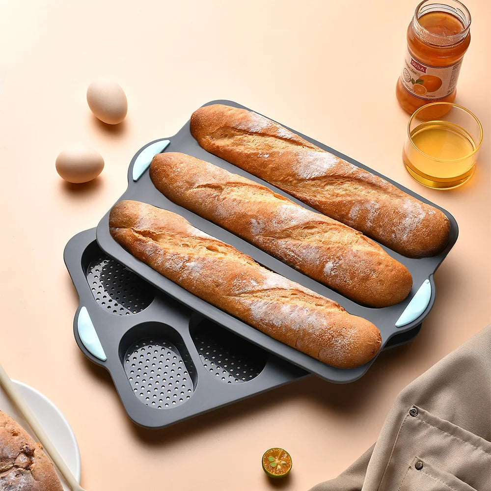 Silicone Baking Mold & Grid Nonstick Loaf Pan