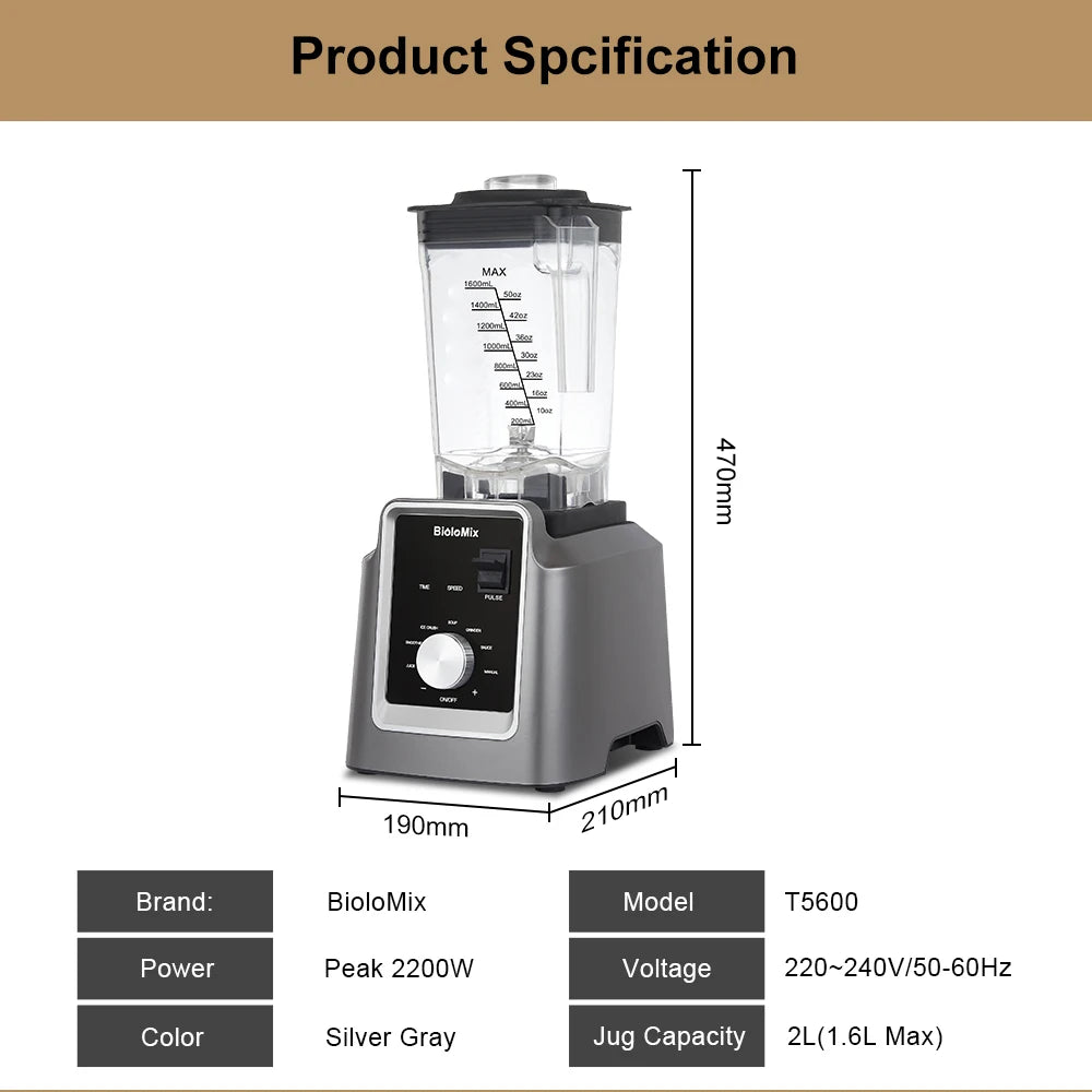 Biolomix Digital Bpa 2l Automatic Program Professional Commercial
