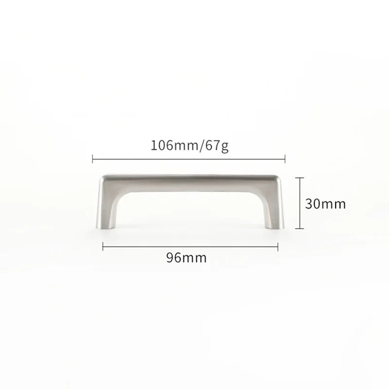 Silver Cabinet Storage Handles 96-320mm Dressers Cupboard Closet