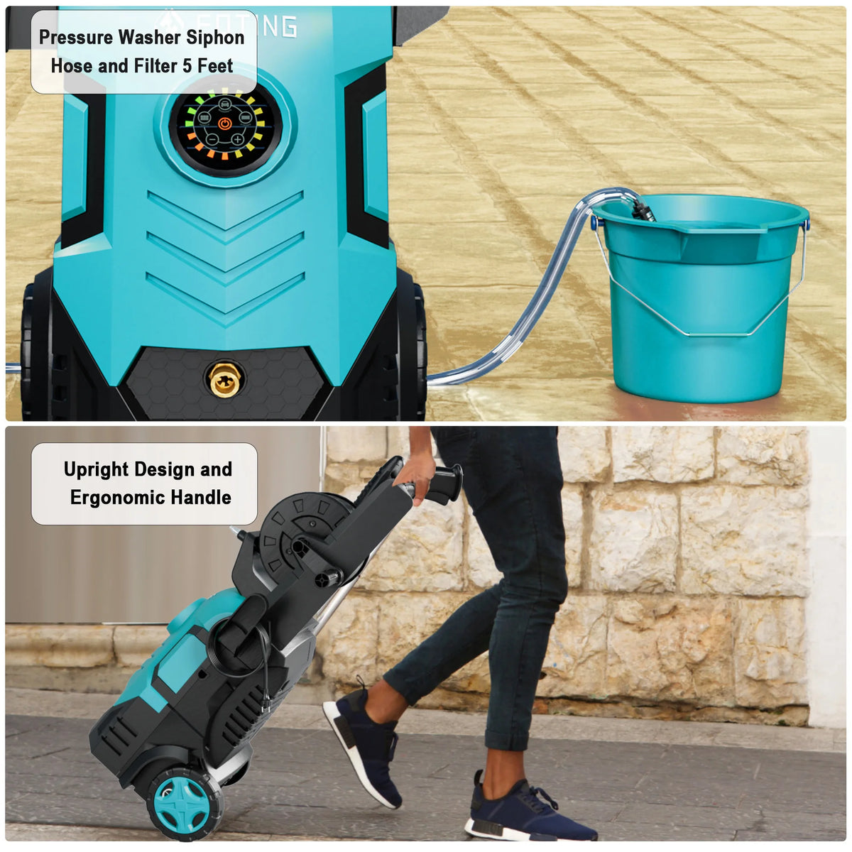 2026new Pressure Power Washer 5000psi Adjustable Touch Screen