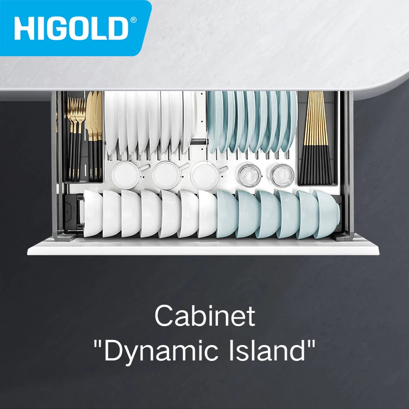 Higold 500mm Cabinet Pull Basket Double Drawer Dish