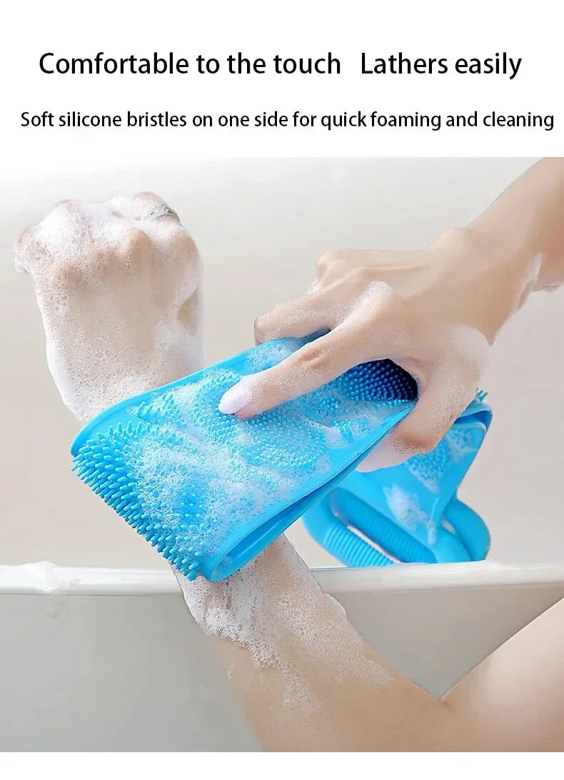 Body Sponge Silicone Back Brushes Bath Towels Scrubber