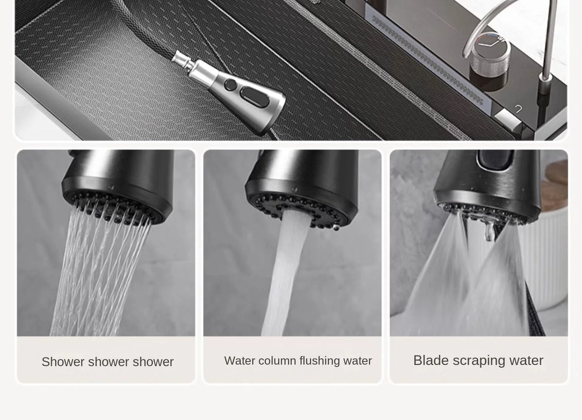 Integrated Waterfall Sink Honeycomb Technology Large Digitial