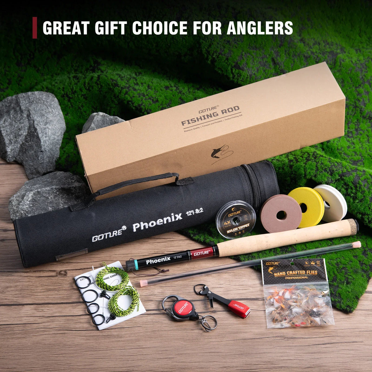 Goture Tenkara Fishing Kit 6m Rod Spare Tip