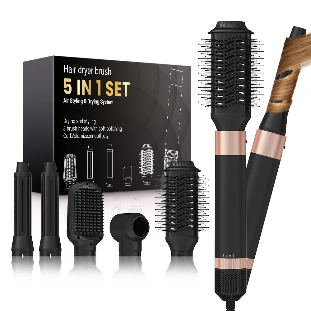 Hair Dryer Brush Detachable 5-In-1 Styling Drying System