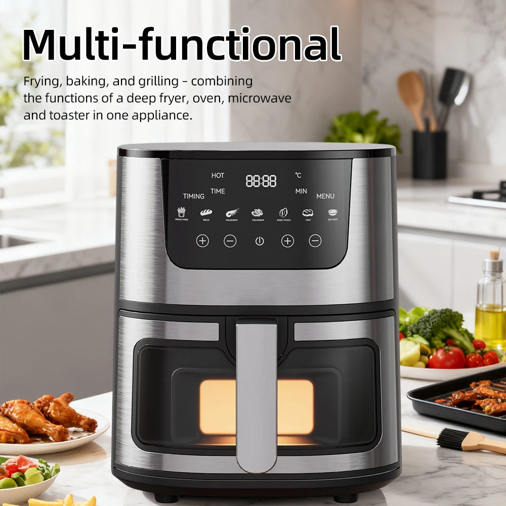 Divedeer 7l Visual Air Fryer - Large Capacity