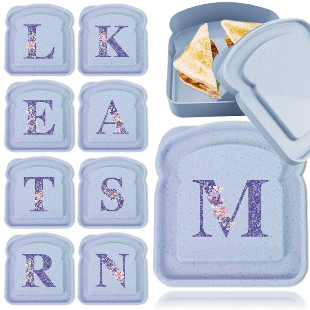 Toast Storage Box Lid Bread Sandwich Container Lunch
