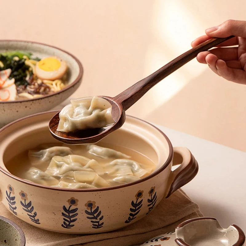 Long Handle Ramen Wooden Spoon Japanese Cooking Utensils