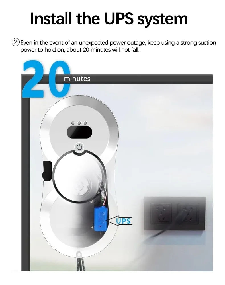Water Spray Window Cleaning Robot Tank Smart Window