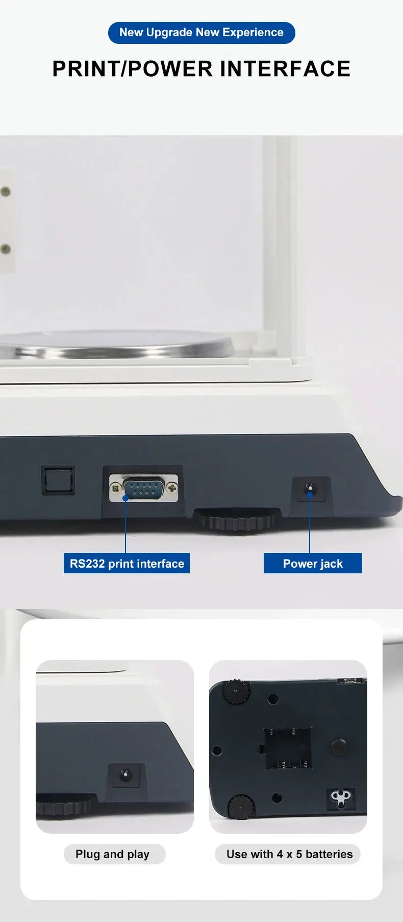 001g 500g Analytical Lab Balance Digital Scale Precision