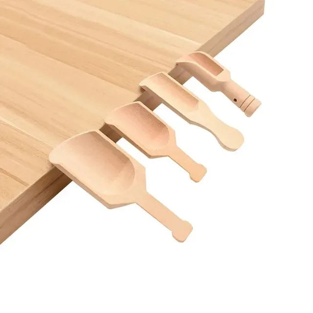 Mini Wooden Scoops Bath Salt Spoon Candy Flour