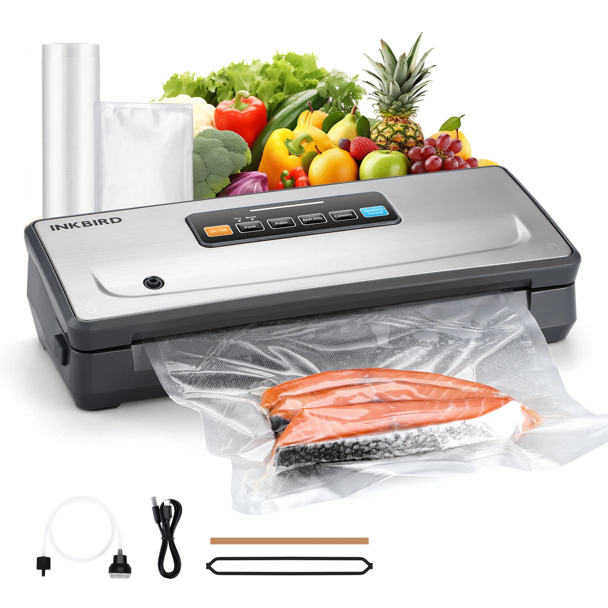 Inkbird Cordless Vacuum Sealer Machine Ink-Vs06 Vacuum Packing