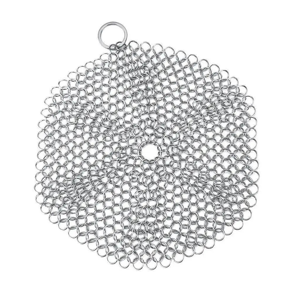 Cleaning Ring Stainless Steel Cleaner Chainmail Scrubber Brush