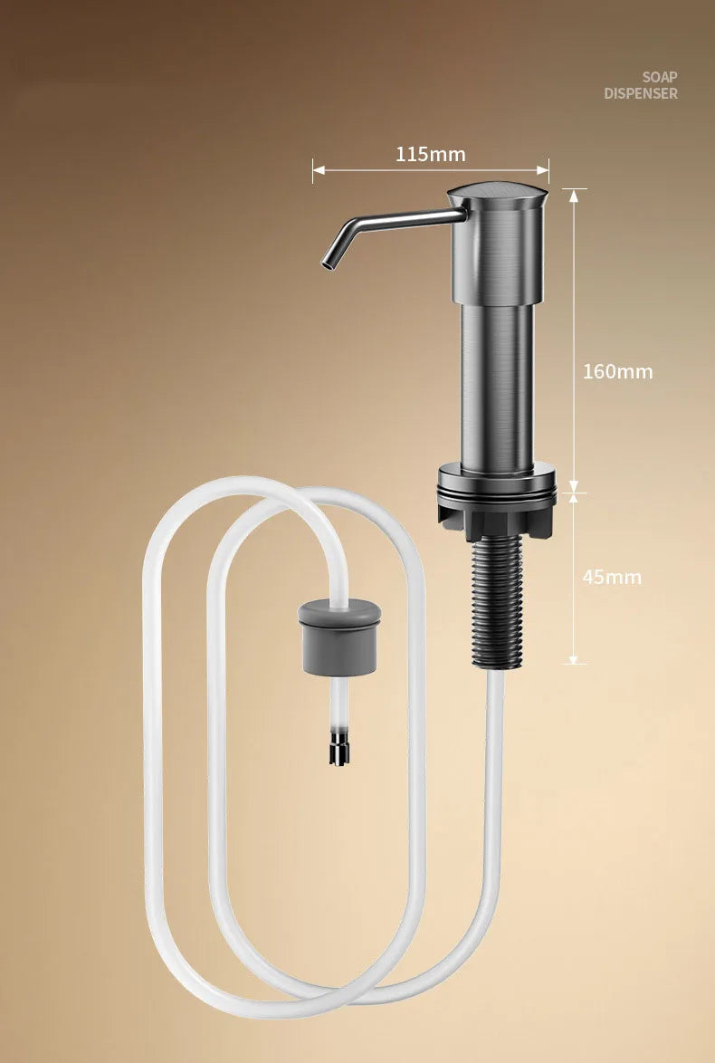 Counrtertop Dishes Soap Dispenser Extention Tube Sets Hand