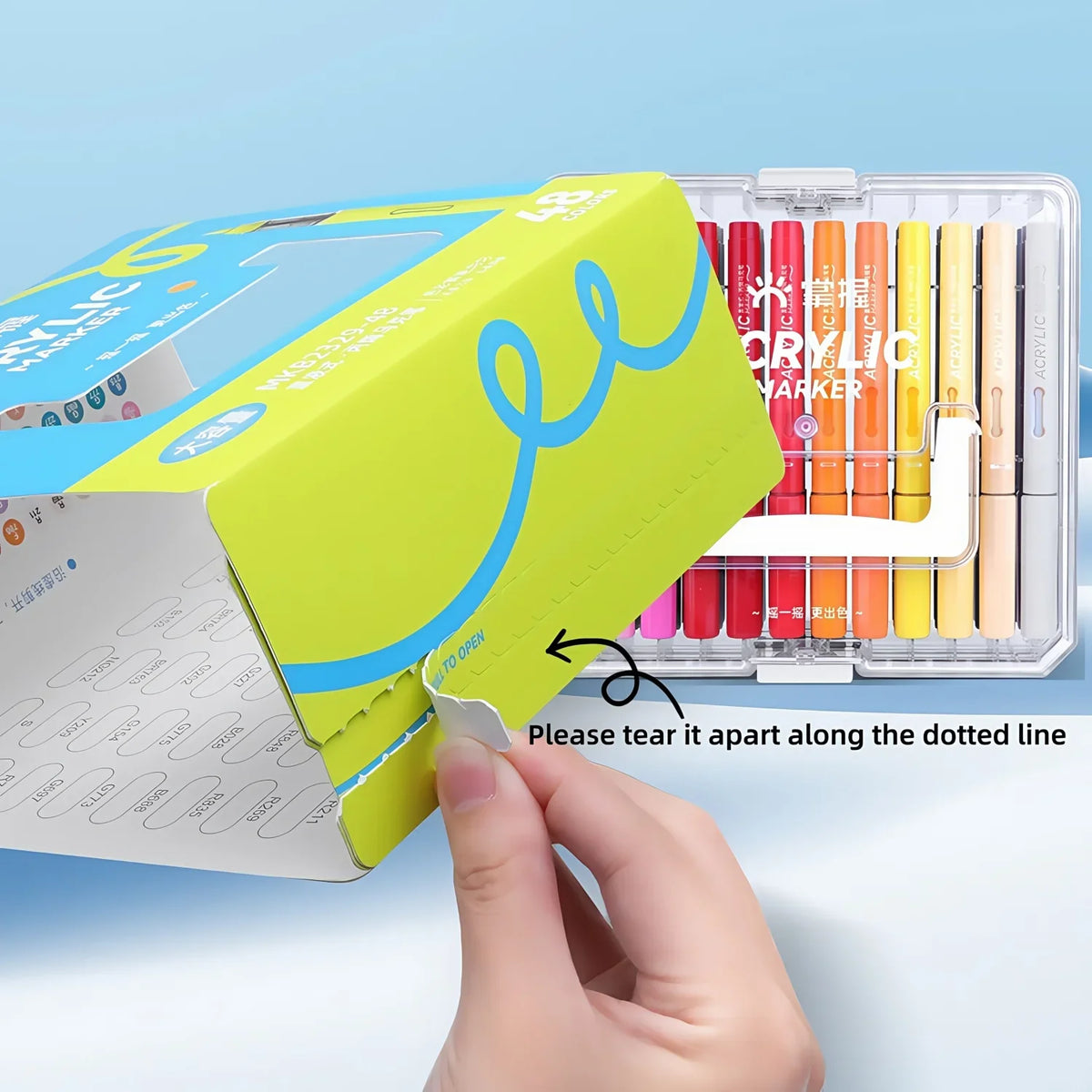 24/36/48/60/84 Colors Automatic Ink Control Acrylic Paint Markers