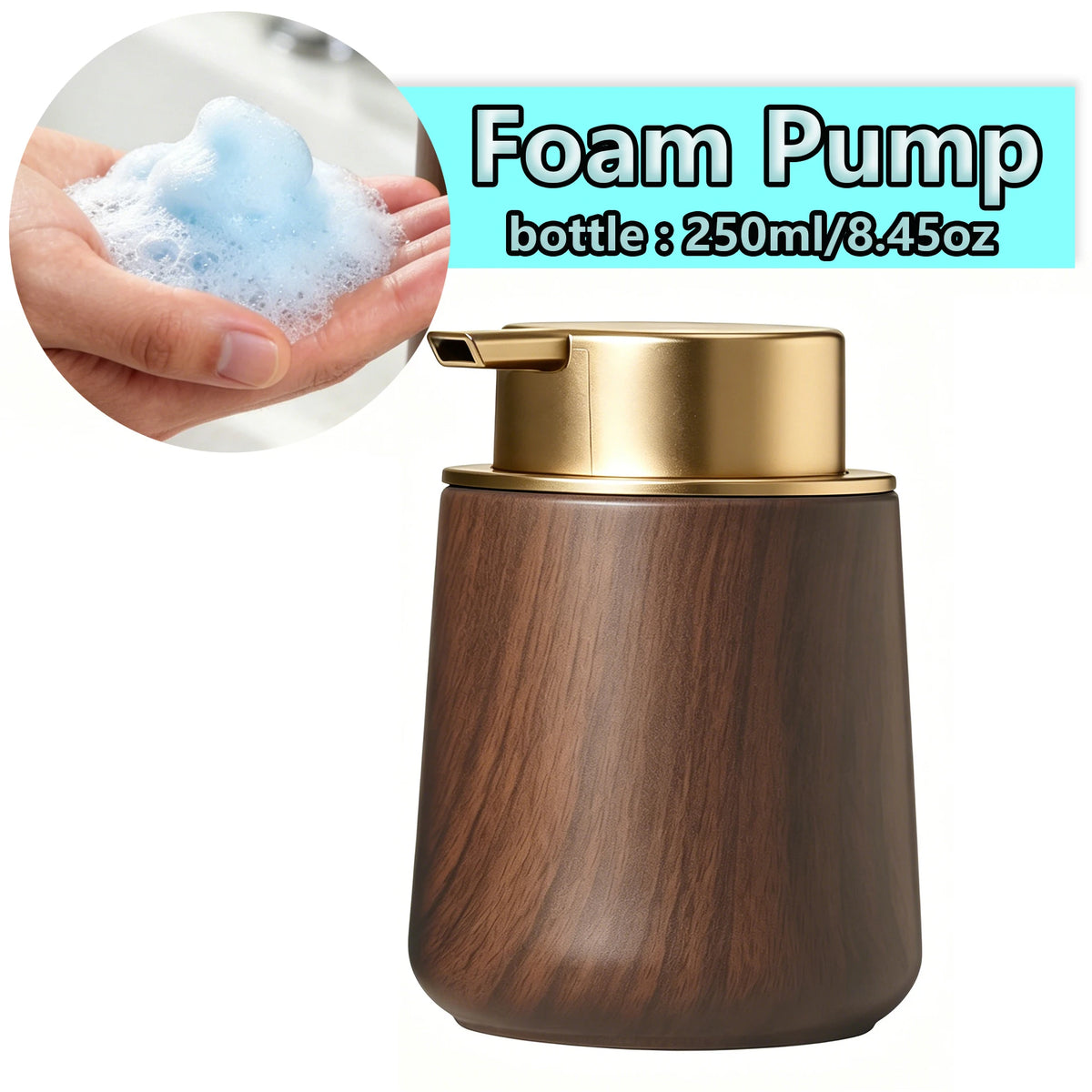 Elegant Hand Soap Dispenser Cup Bathroom & Organizer
