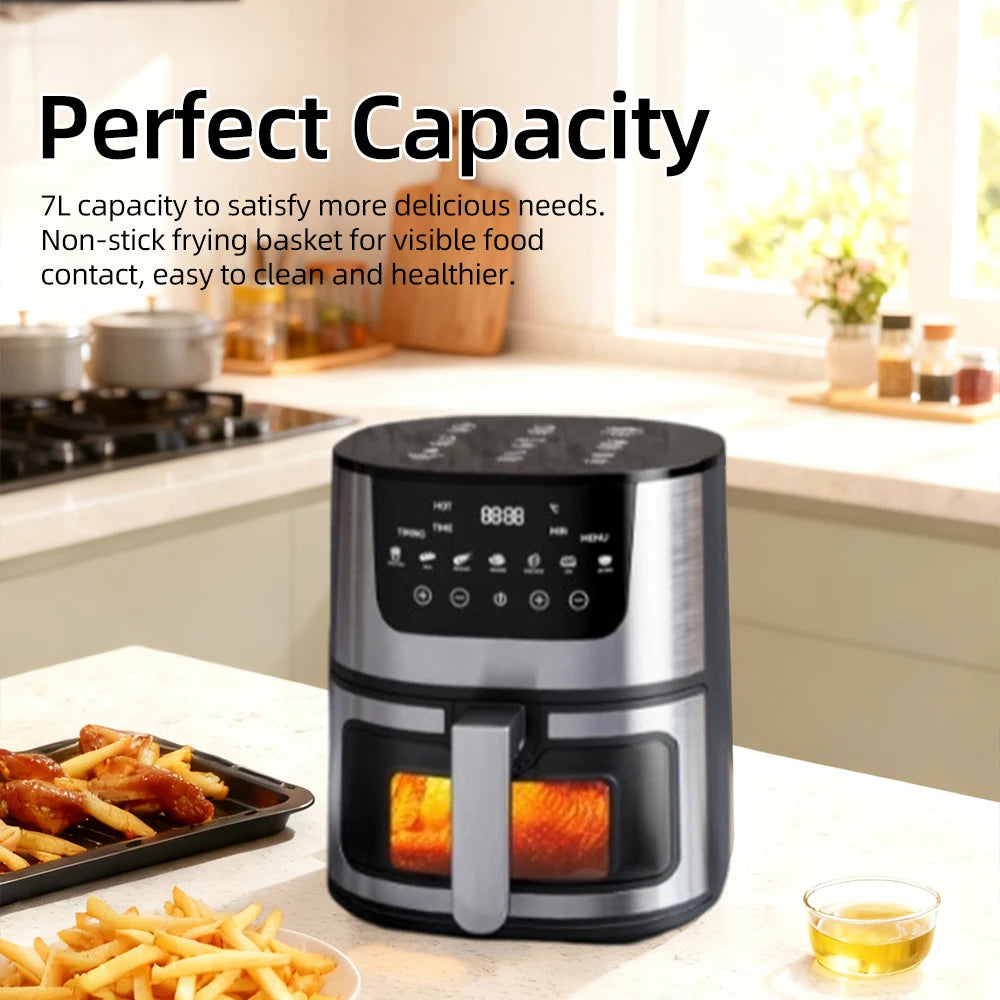 Divedeer 7l Visual Air Fryer - Large Capacity