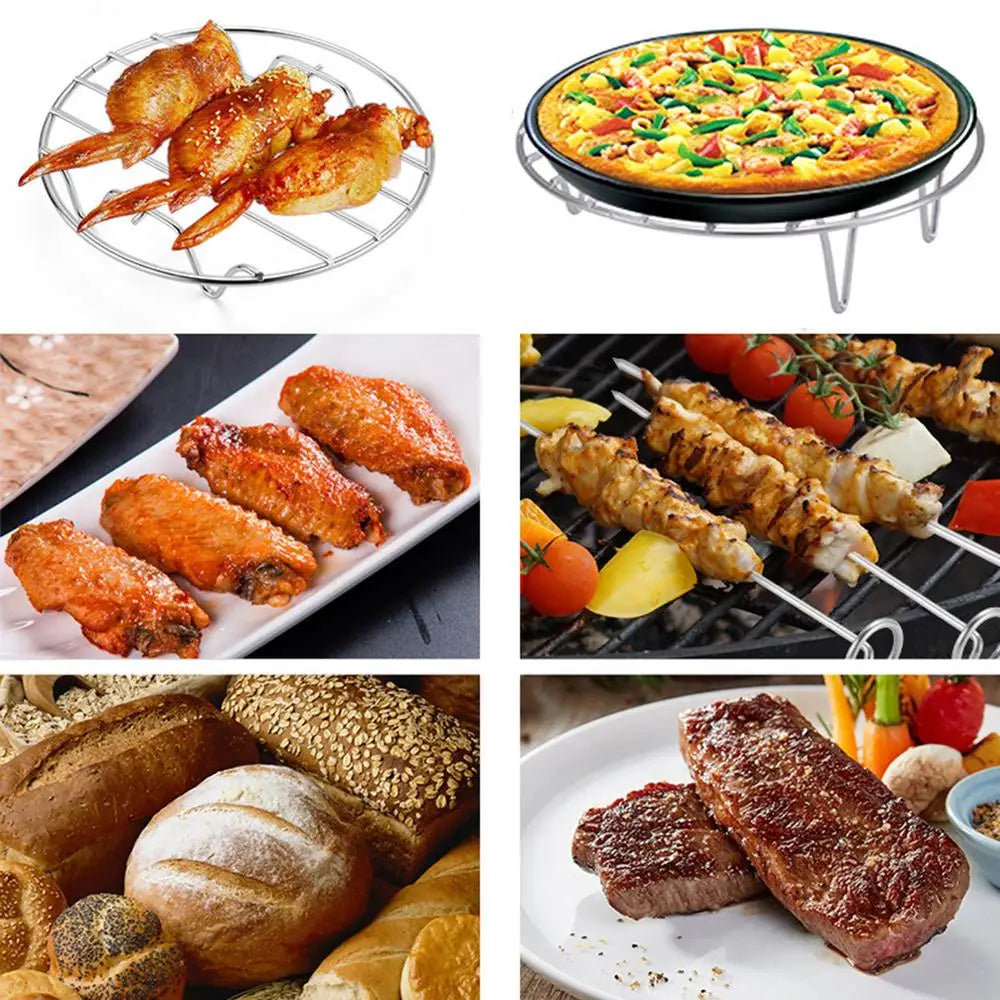 Round Cooling Rack 6/7/8 Inch Stainless Steel Cooking