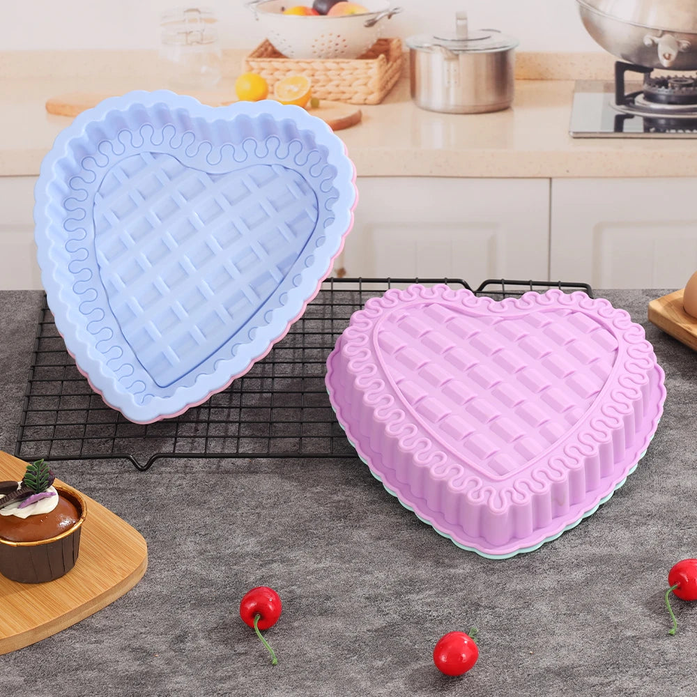 Heart Shaped Cake Pan Silicone Cake Mold Baking