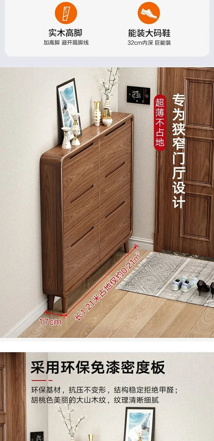 Modern Organizer Shoe Cabinet Storage Mobile Display Living