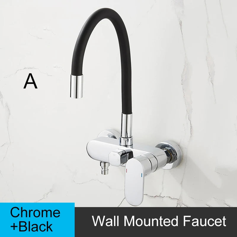 Brass Sink Taps Wall Mounted Basin Mixers Cold