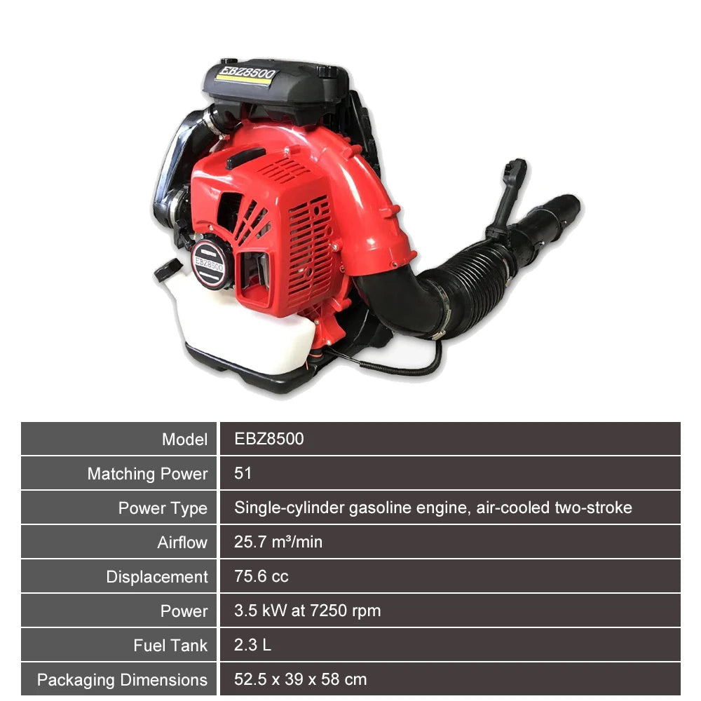 Heavy Duty Petrol Leaf Blower 3500w High Power