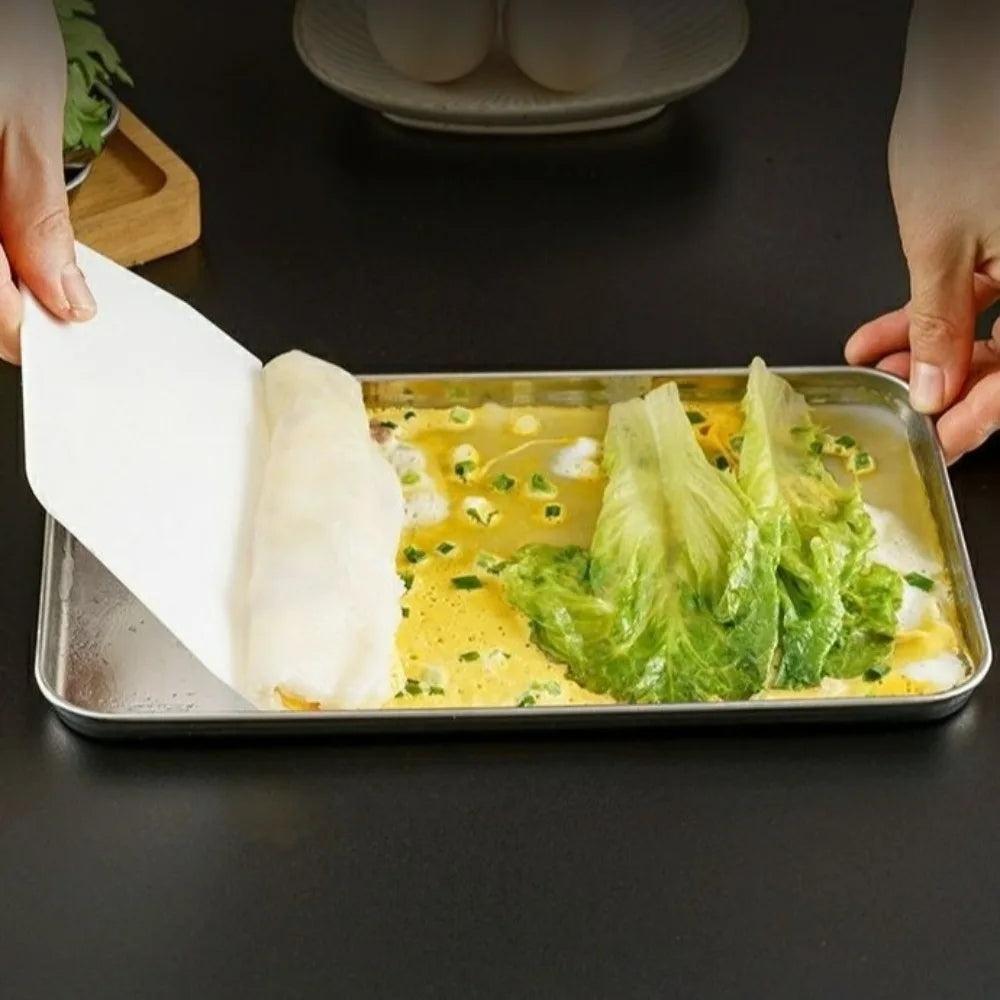 Food Grade Stainless Steel Tray Rust Resistant Rectangular