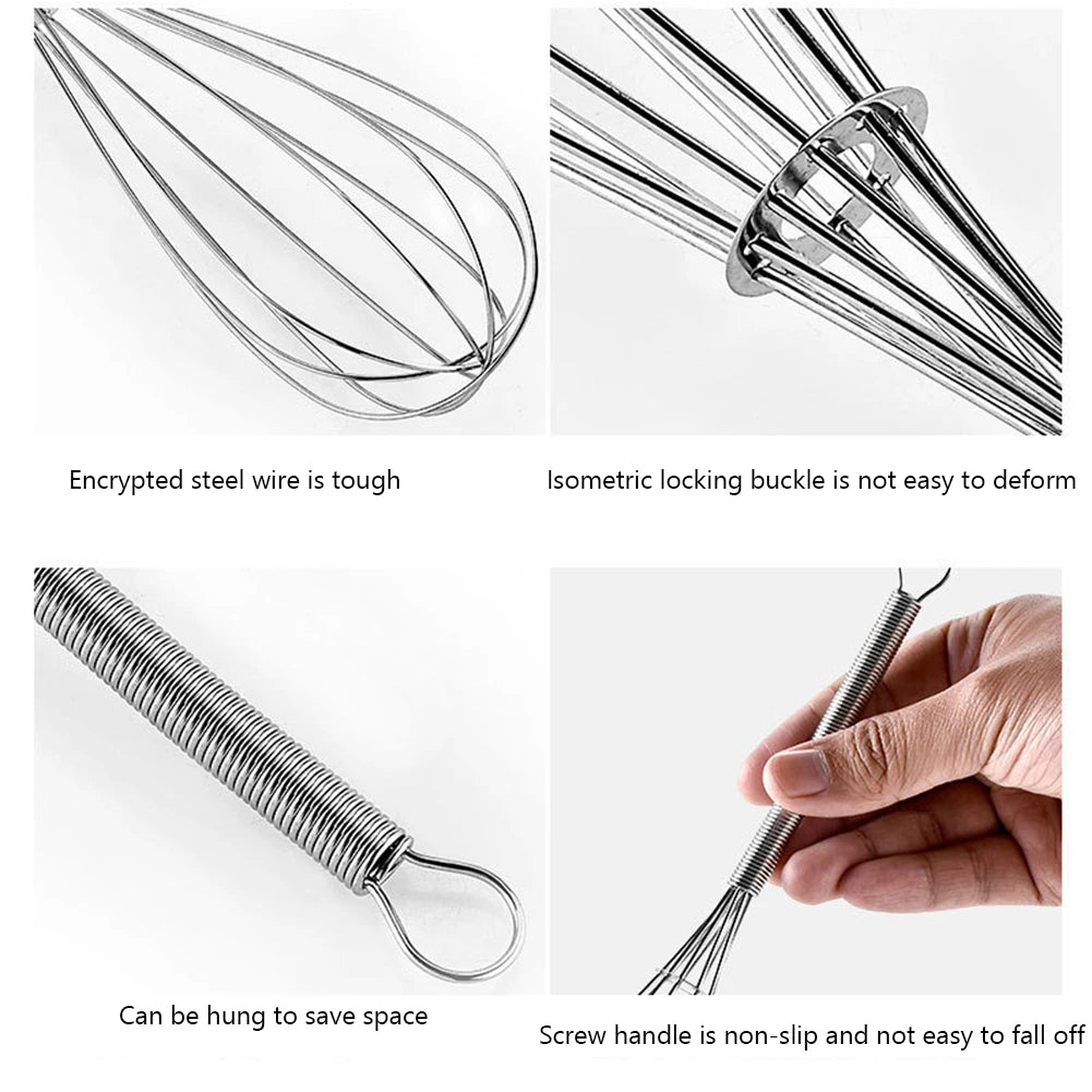 Whisk Stainless Steel Hand Mixer Cream Egg Stirrer