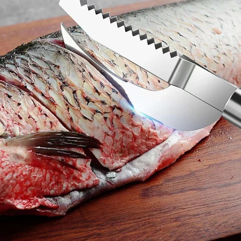 Stainless Steel In Fish Scale Knife Cut/Scrape/Digging Fish