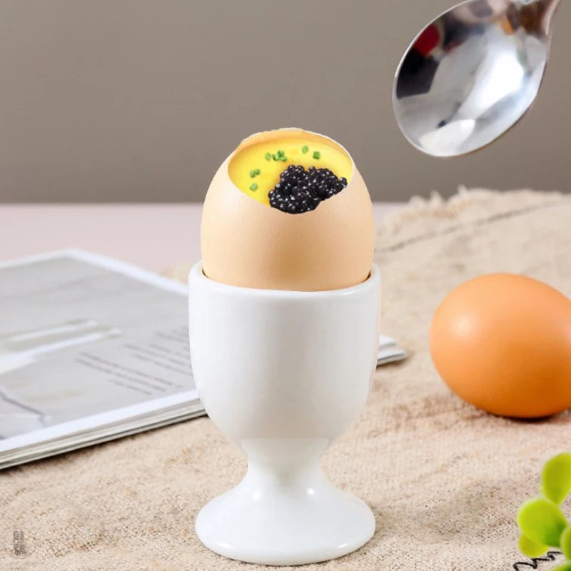 Egg Holder White Egg Cup Holder Hard Soft