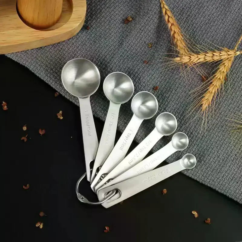 Stainless Steel Measuring Spoon 1/5/6 Scale Measuring Ruler