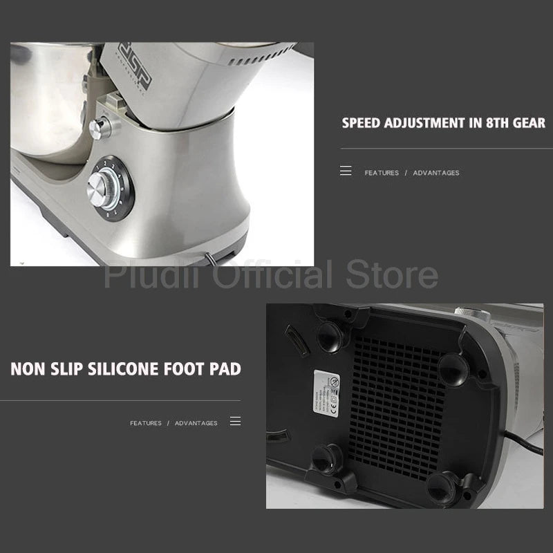 10l Stand Mixer 2000w Powerful Mixer Speed Settings
