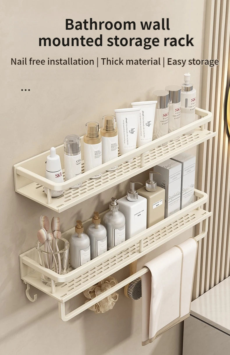 Yellow White Corner Shelf Bathroom Rack Shelf Organiser