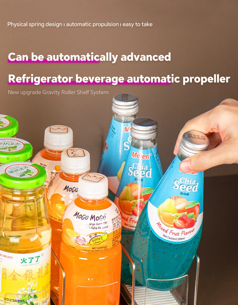 Automatic Soda Can Dispenser Retail Transparent Slide Rail