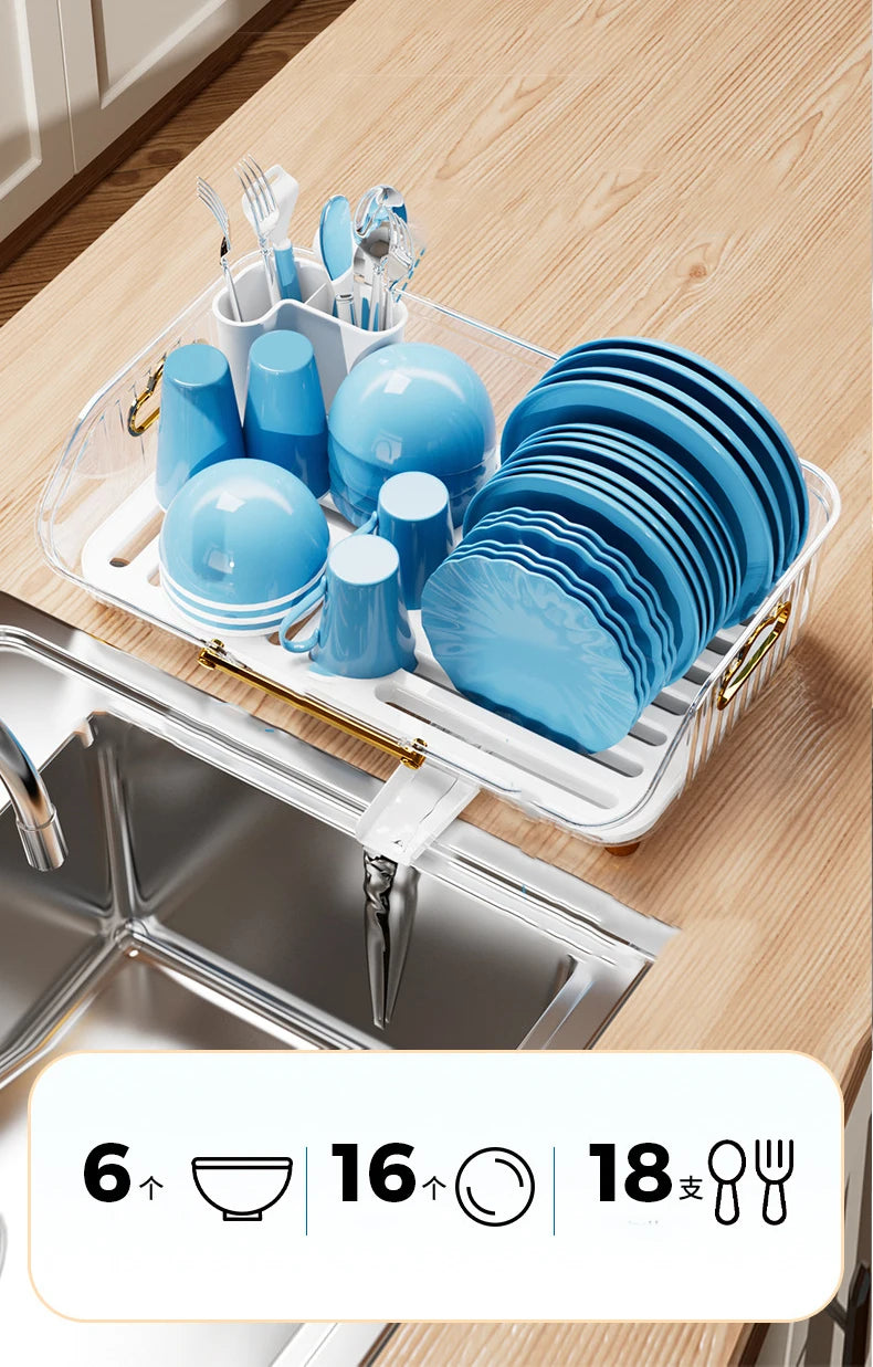 Luxury Dish Drying Rack Eco-Friendly Drainer Rack Drain