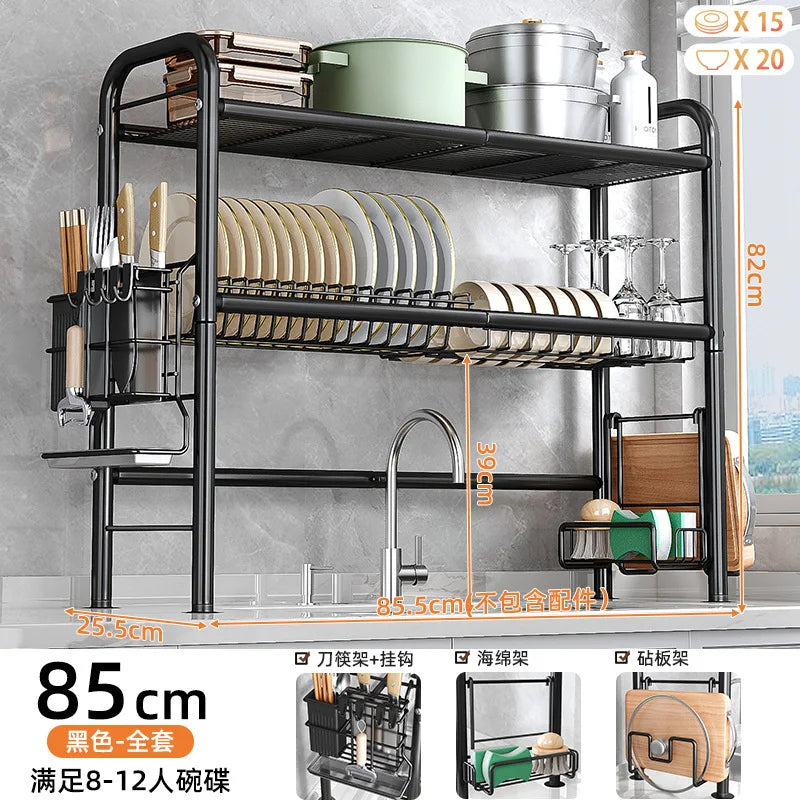 Storage Shelf Over Sink Dish Drying Rack Counter